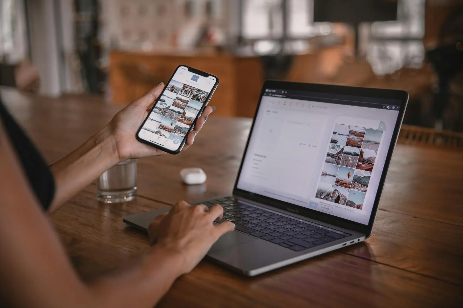Digital nomad content creation